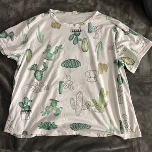 Matching Cactus Pajama Set
